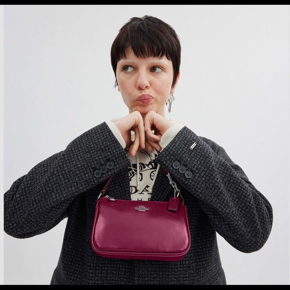 New Coach leather Wristlet Clutch Handbag Shoulder bag - Picture 5 of 5